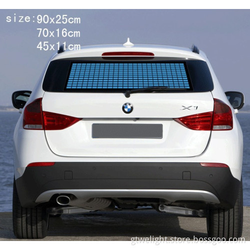 Sound Activated EL Car Sticker with Ciggarret Lighter Blue